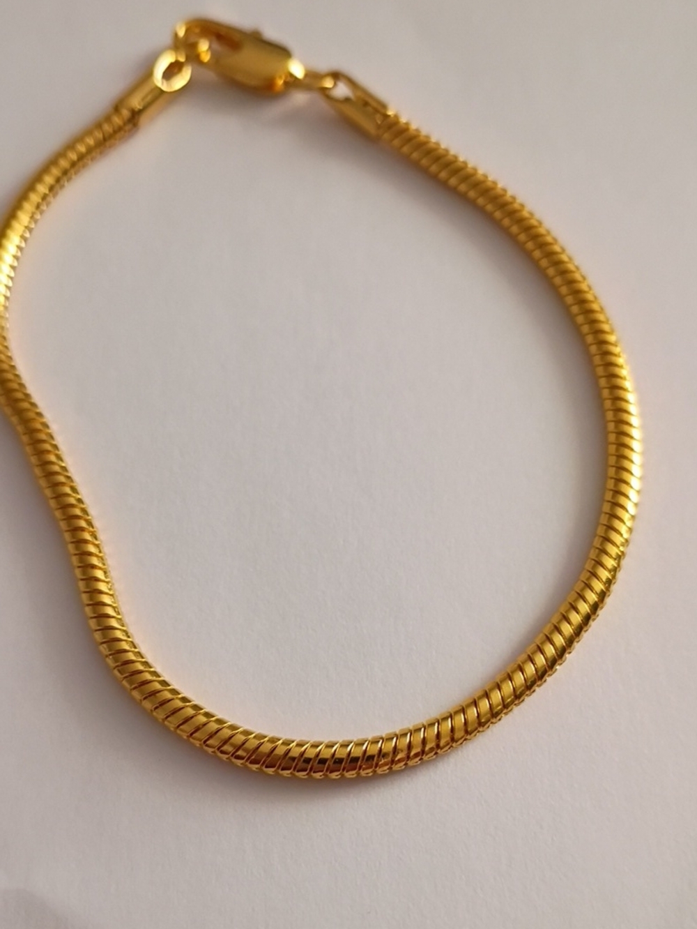 Gold Snake Chain Bracelet - Mens Jewelry